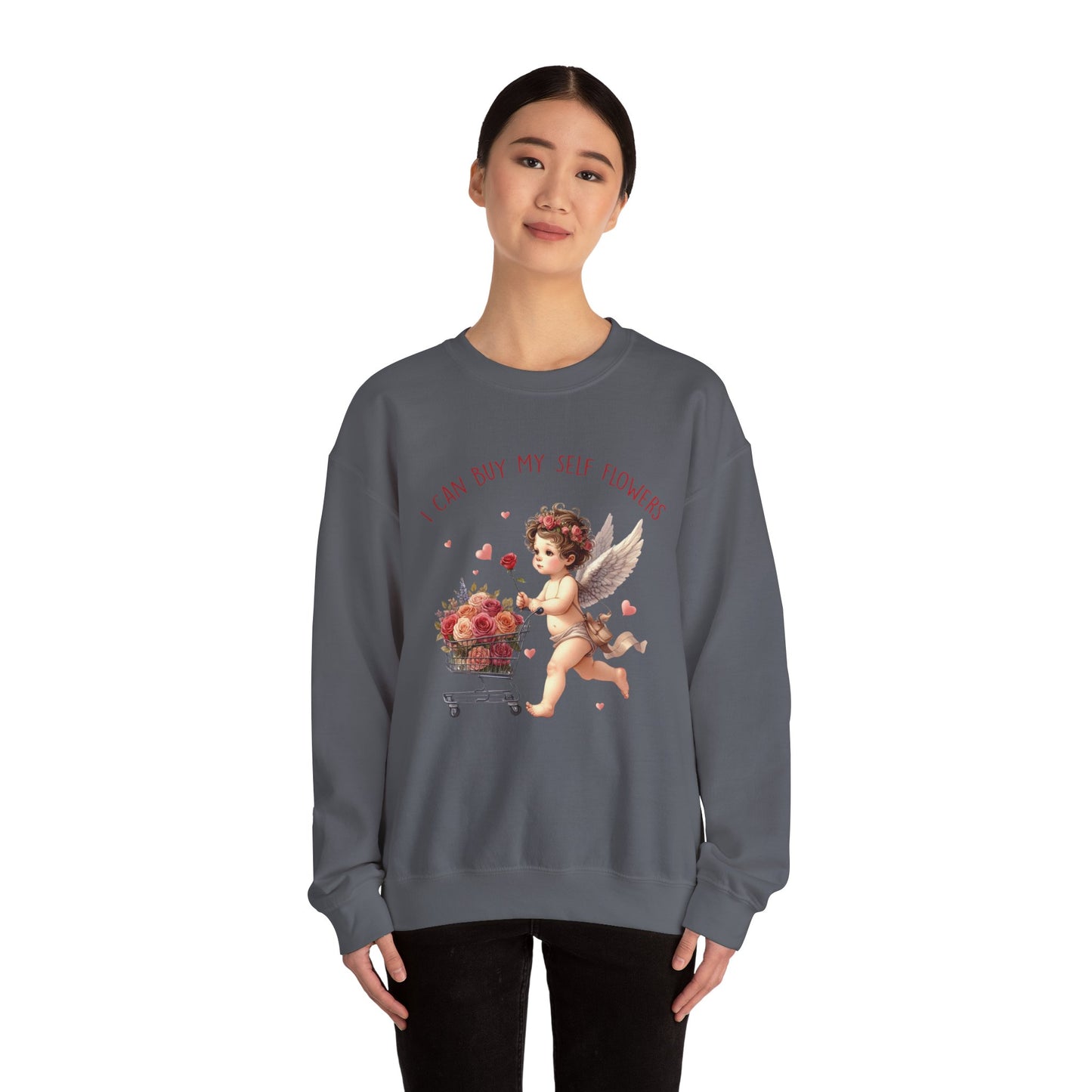 I Can Buy Myself Flowers Unisex Heavy Blend™ Crewneck Sweatshirt