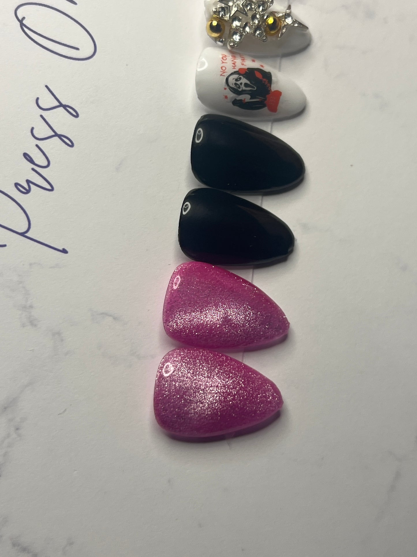 No You Hang Up Baby Girl Short Almond