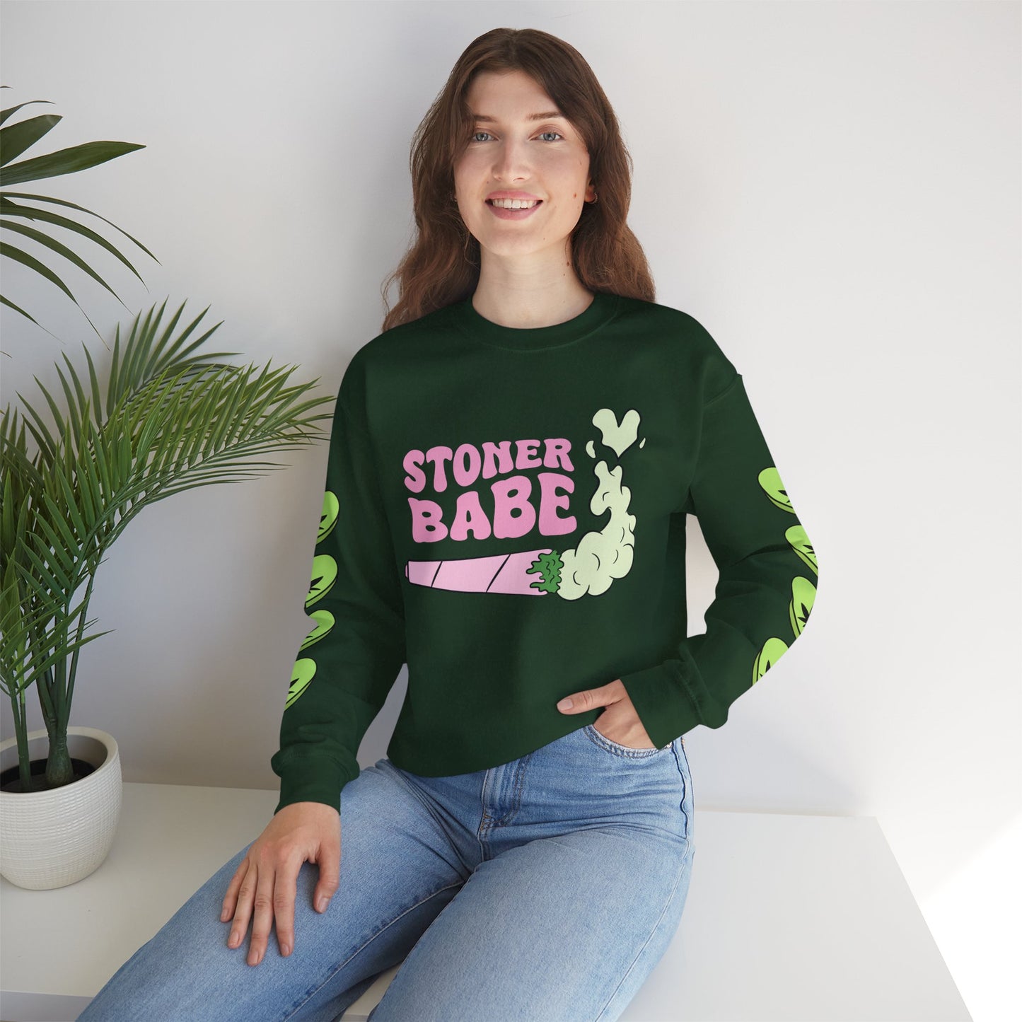 Stoner Babe Unisex Heavy Blend™ Crewneck Sweatshirt