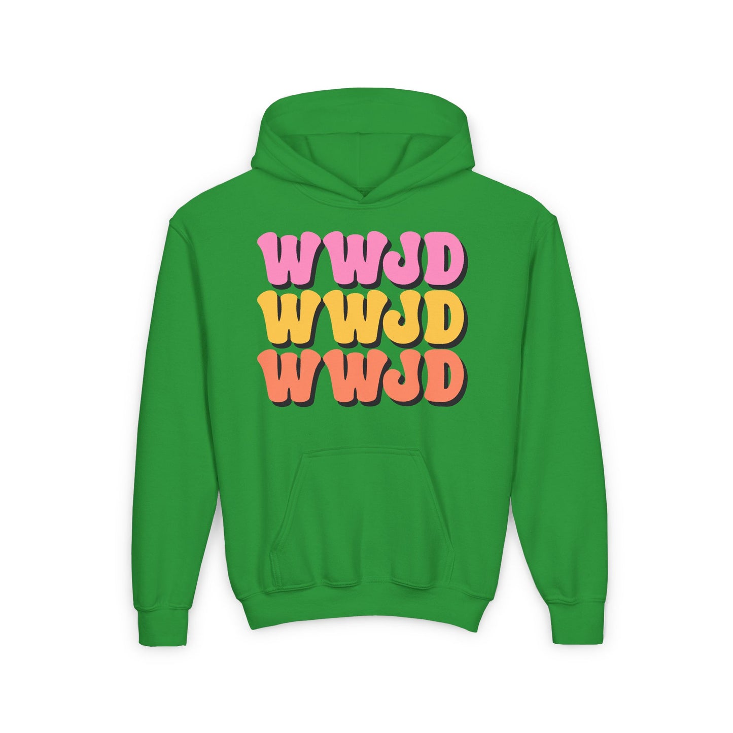 WWJD Youth Heavy Blend Hooded Sweatshirt