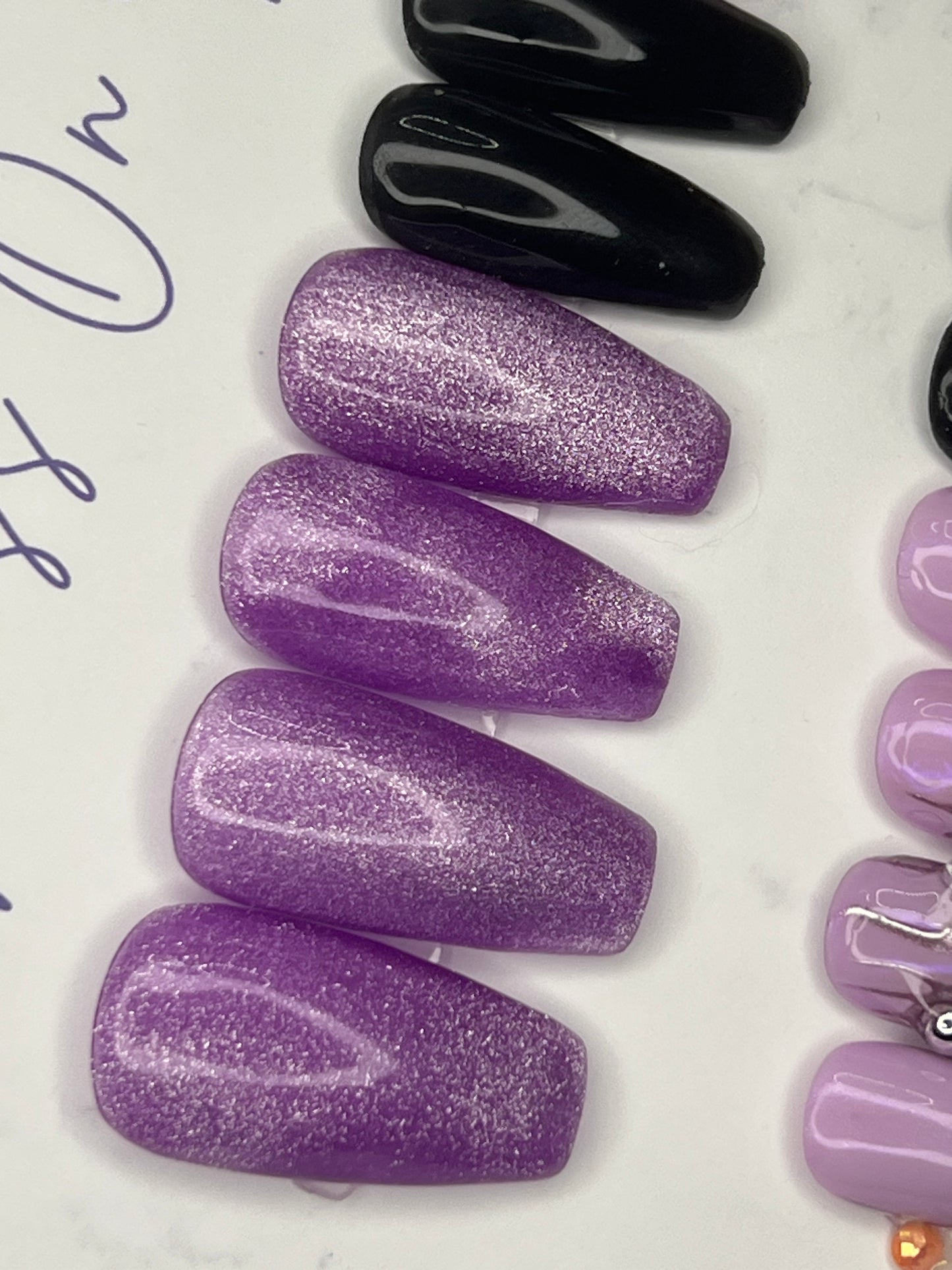 Purple Stars Medium Coffin