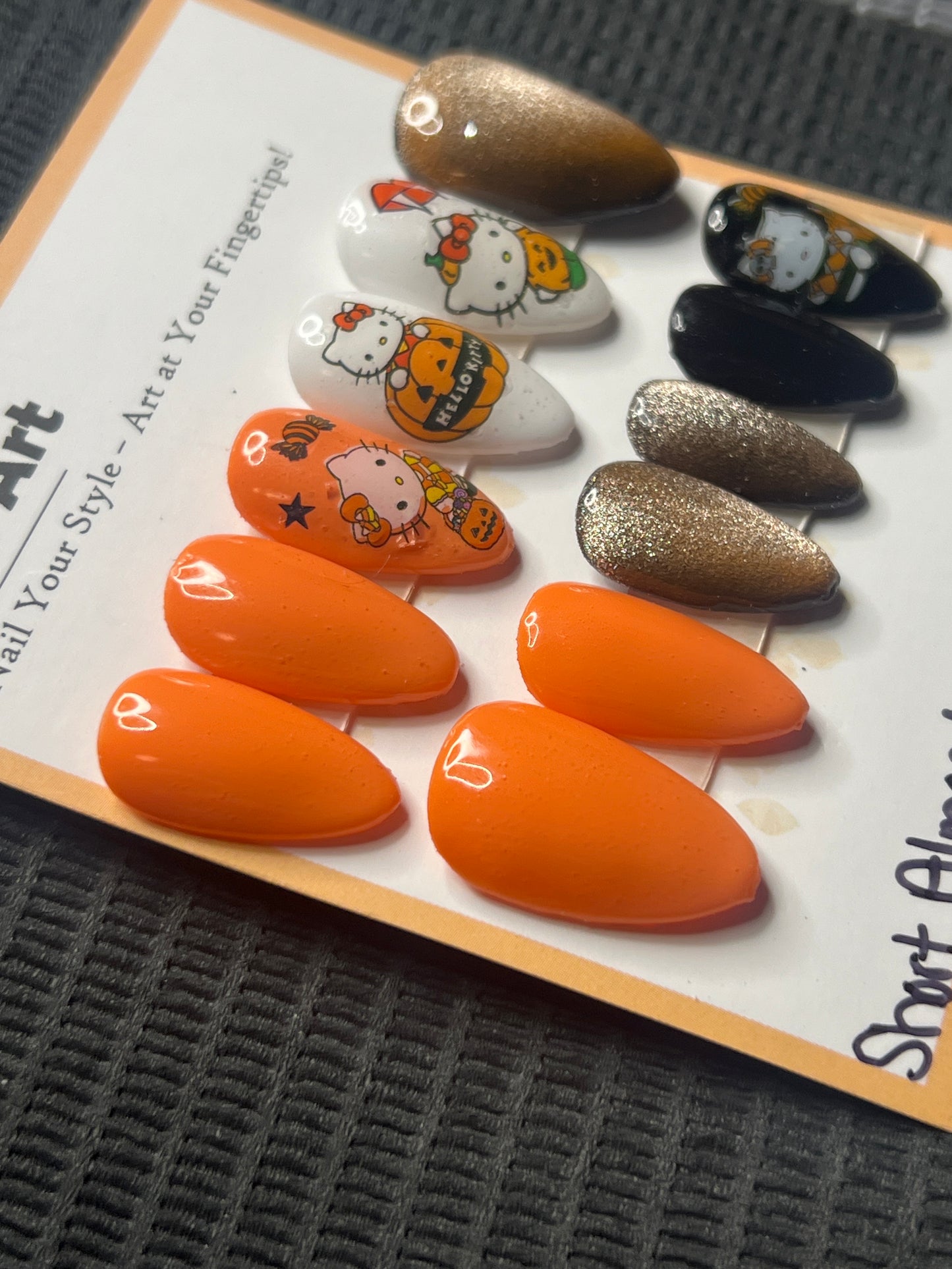 Boo-tiful Kitty. Short Almond