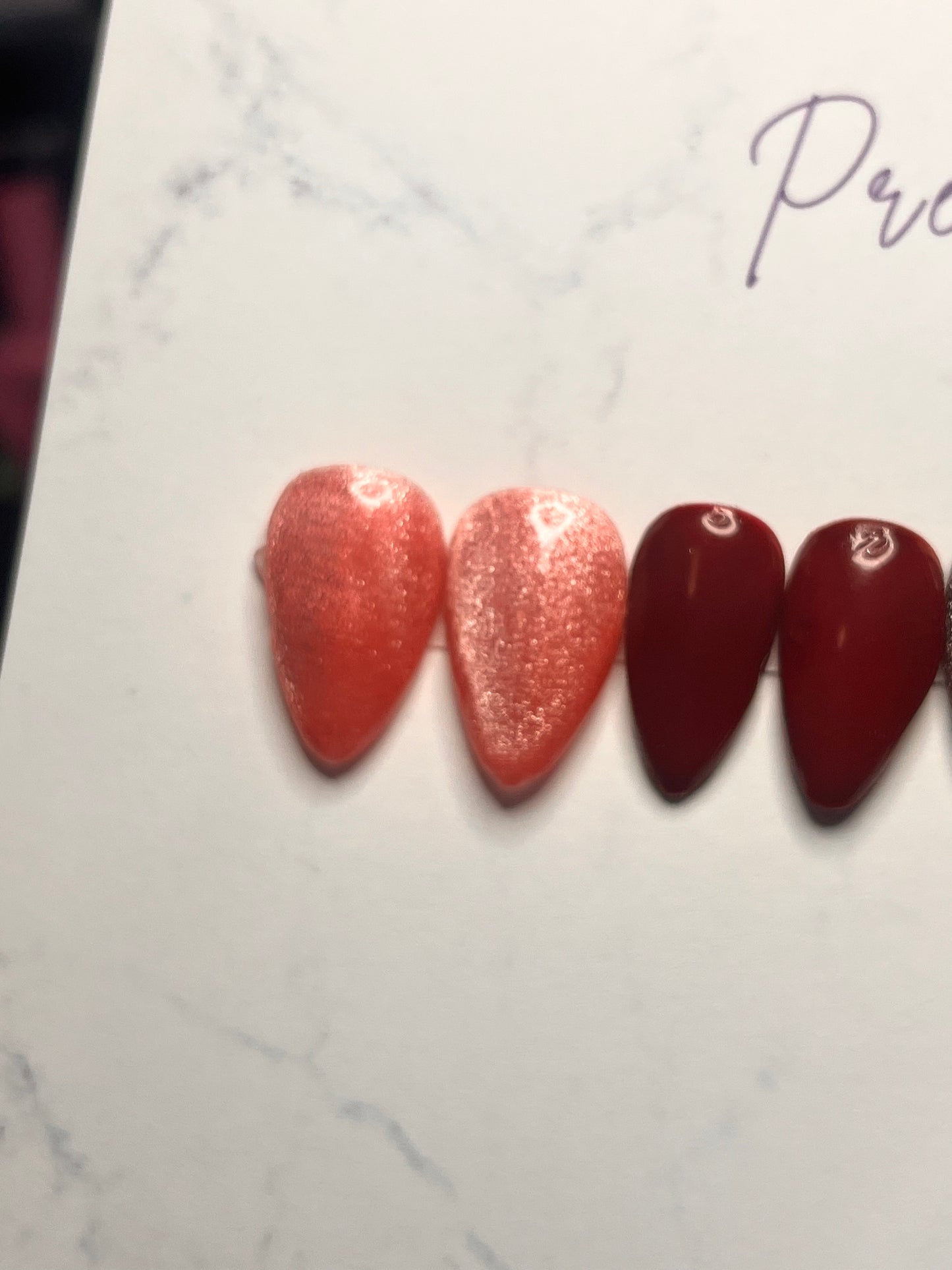 Red & Black Short Almond