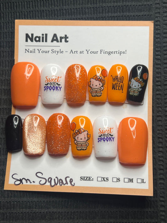 Kitty-wise the Clown: Short Square