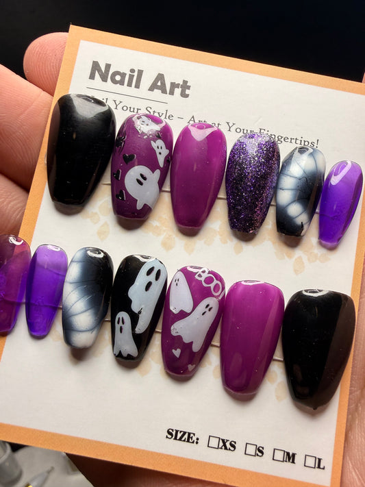 Short Coffin Press on Nails