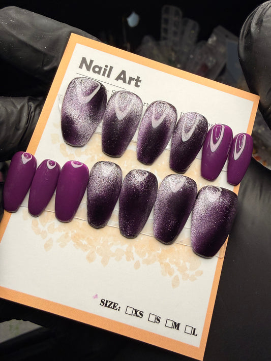 Short Coffin Press on Nails