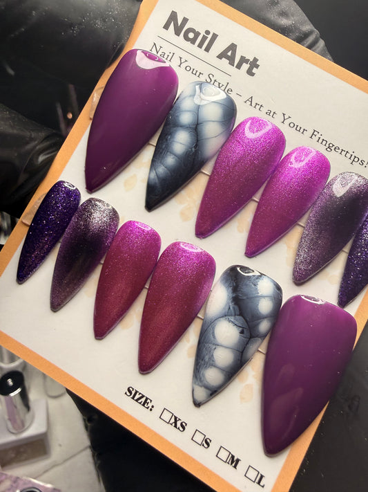 Short Stiletto Press on Nails