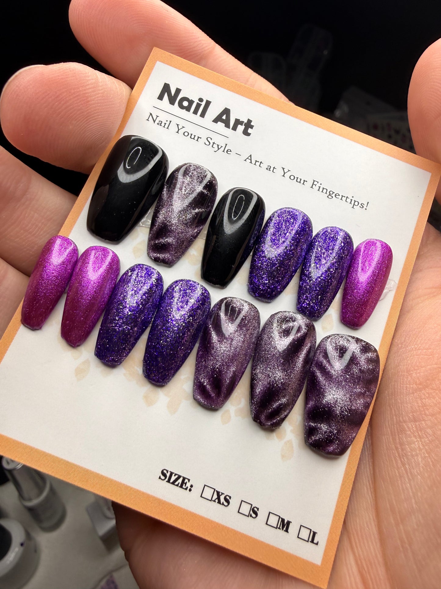 Short Coffin Press on Nails