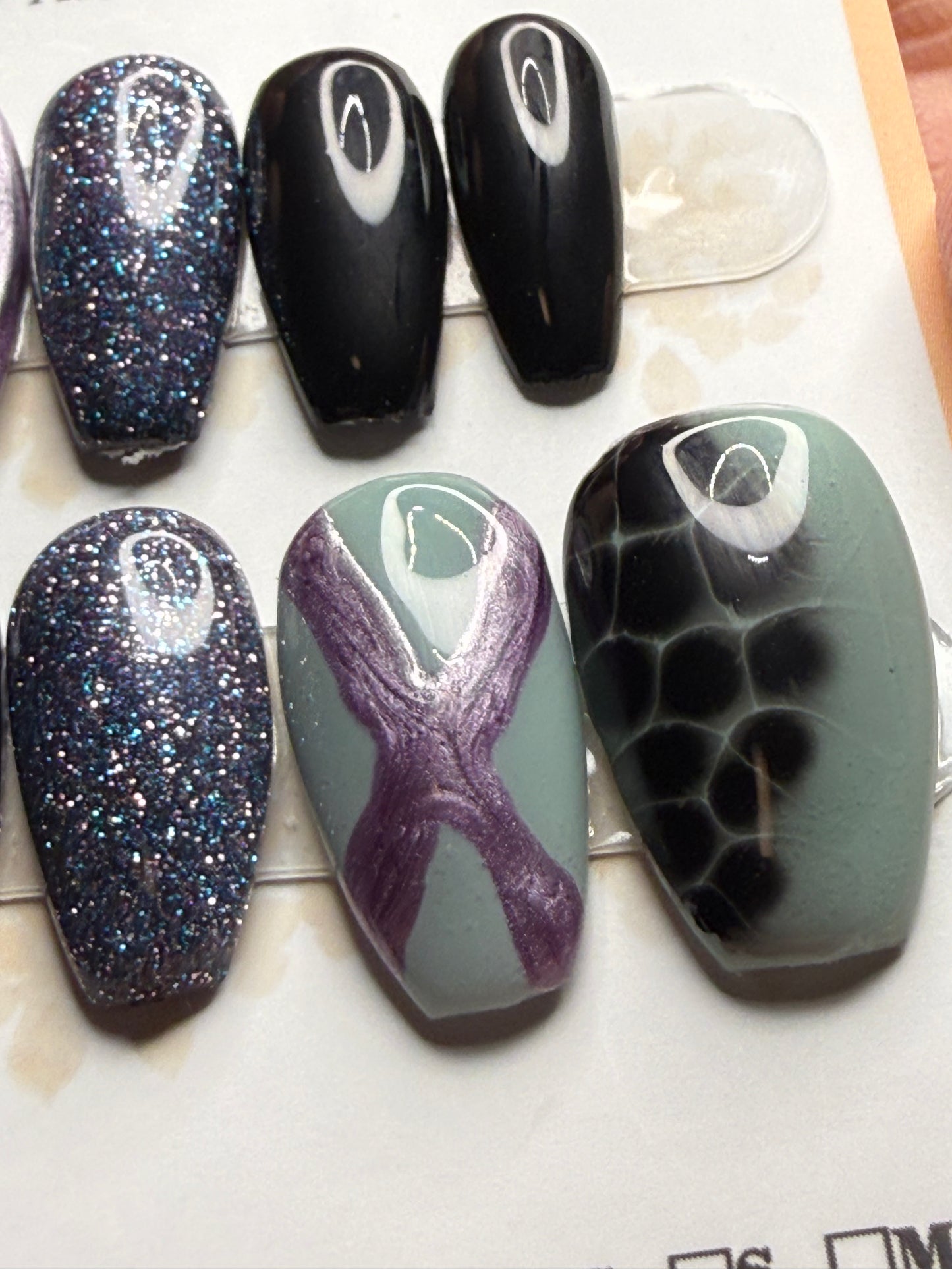 Short Coffin Press on Nails