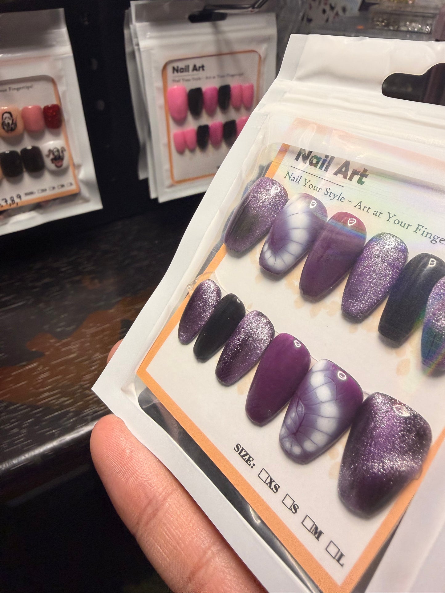 Short Coffin Press on Nails