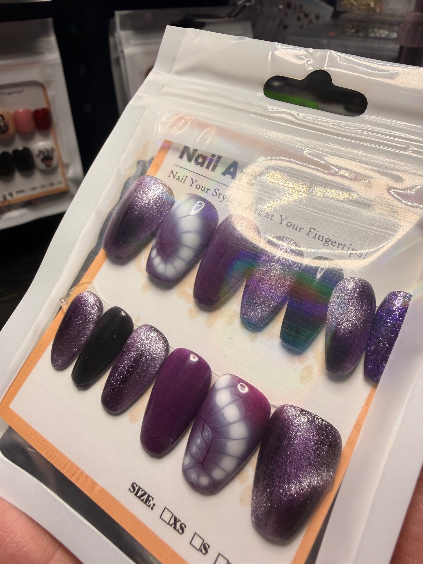 Short Coffin Press on Nails