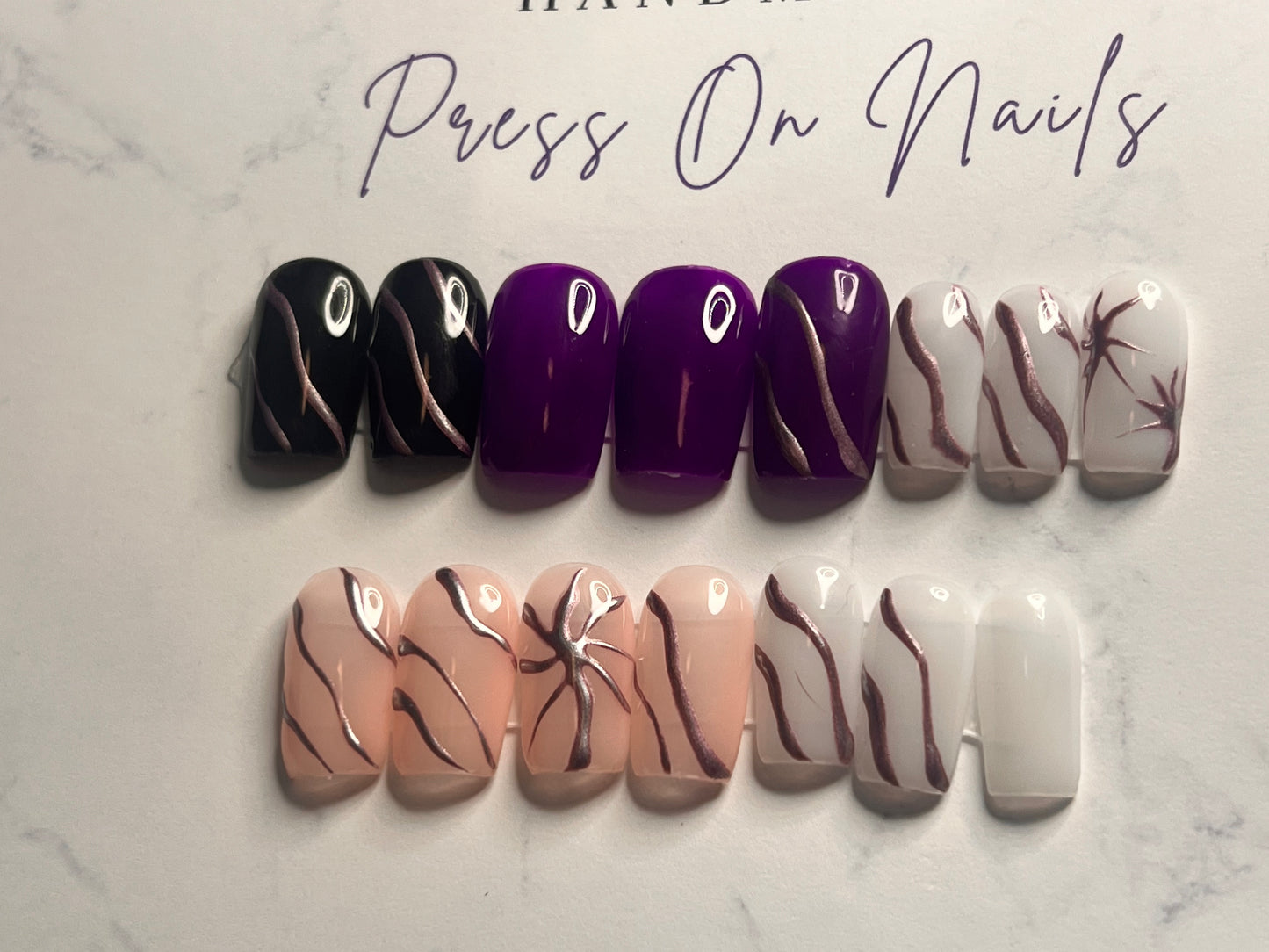 Purple Inkblot: Short Square