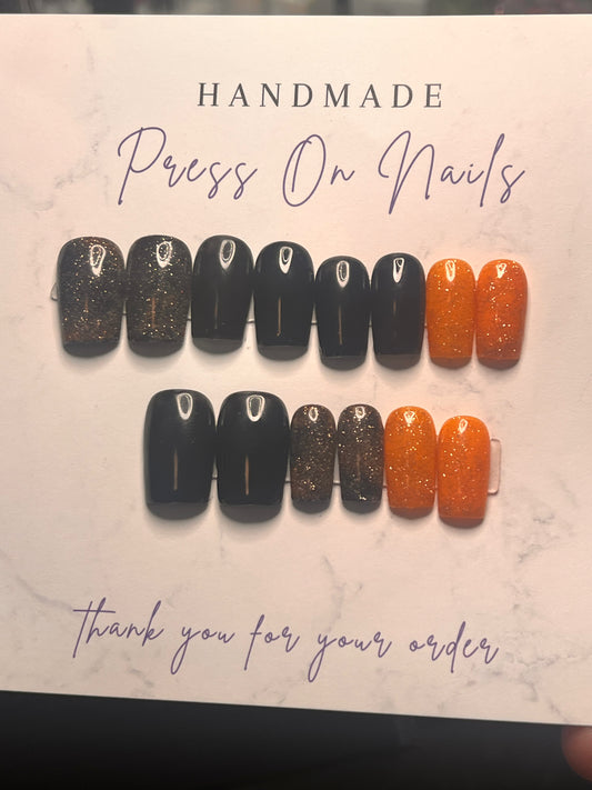 Tangerine Sparkle: Short Square