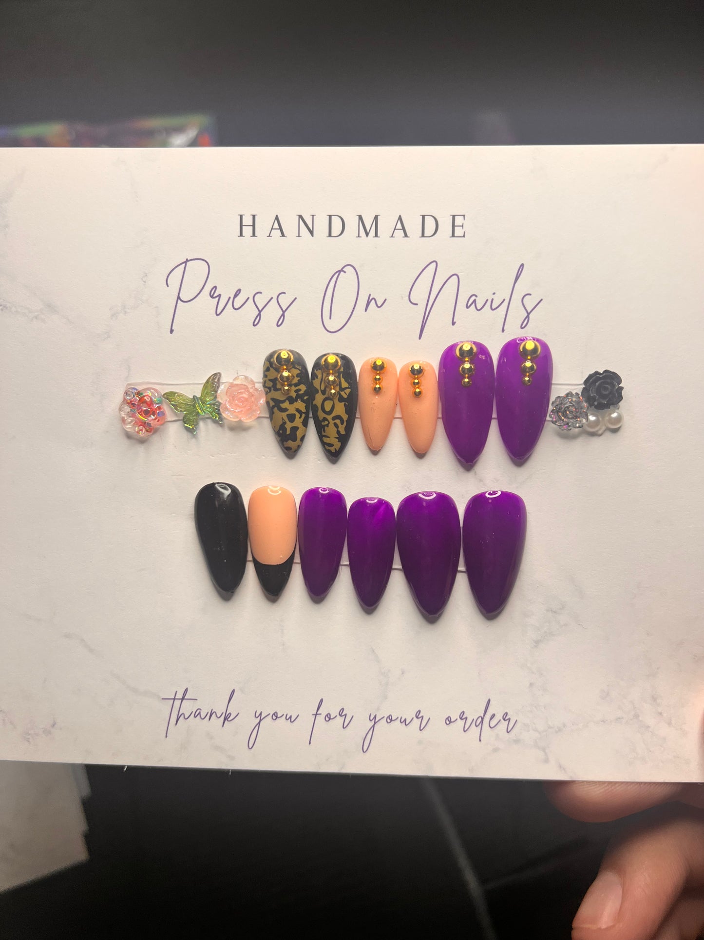 Purple  Medium Almond