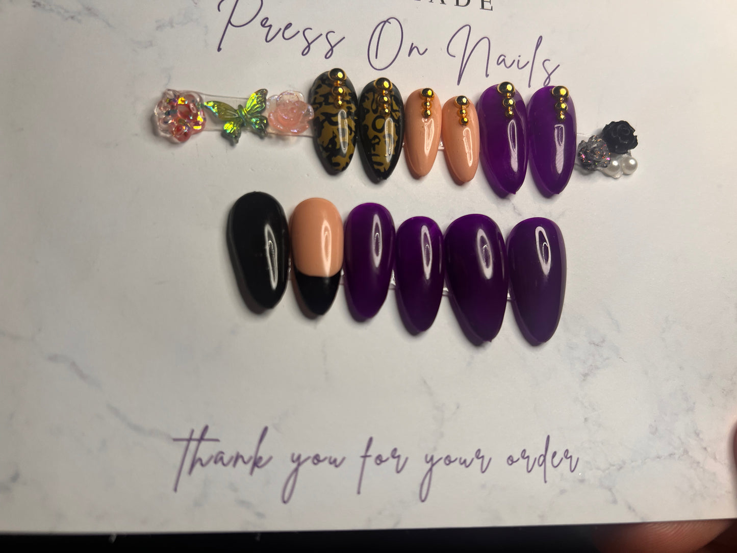 Purple  Medium Almond