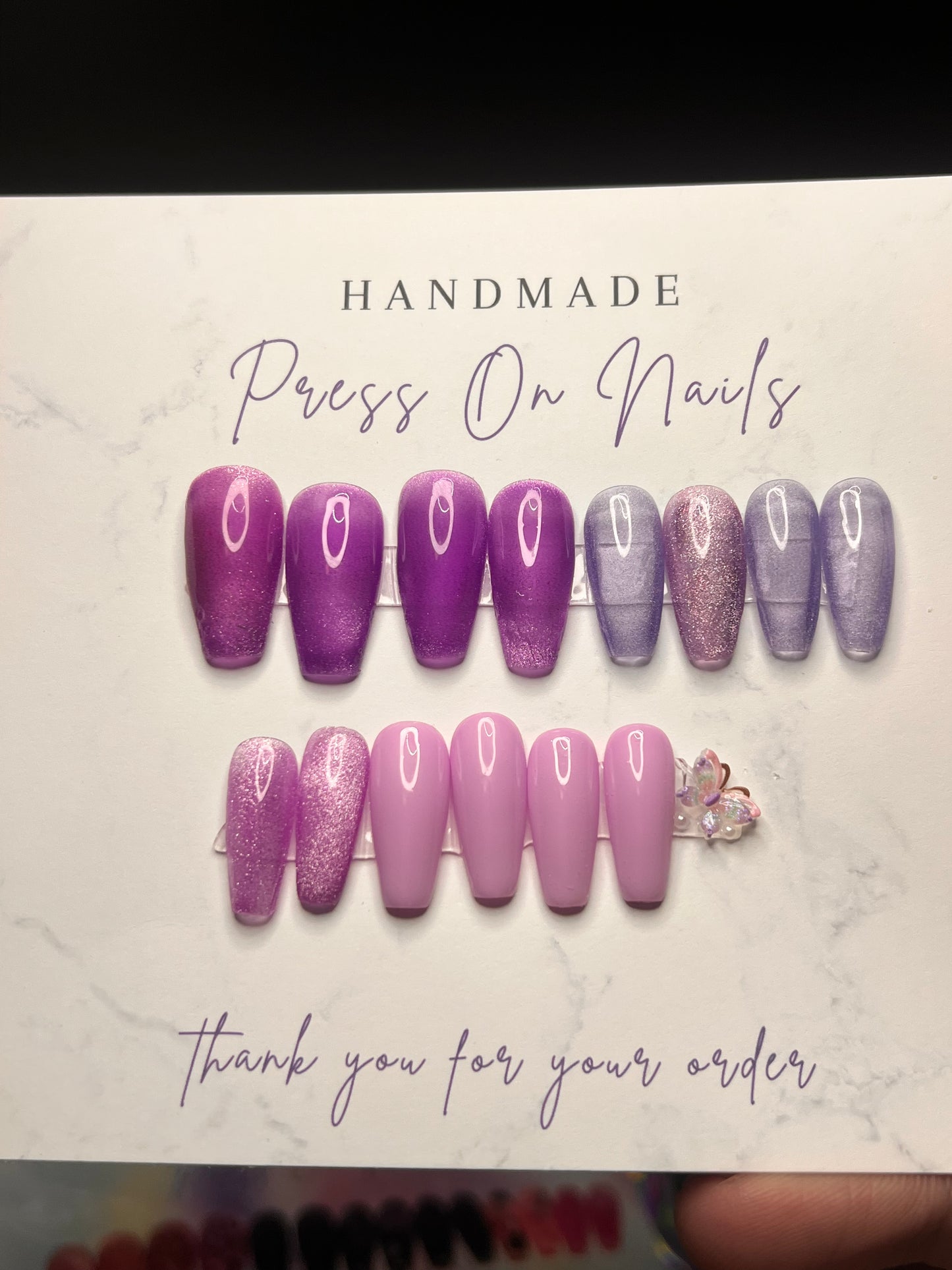 Purple Medium Coffin