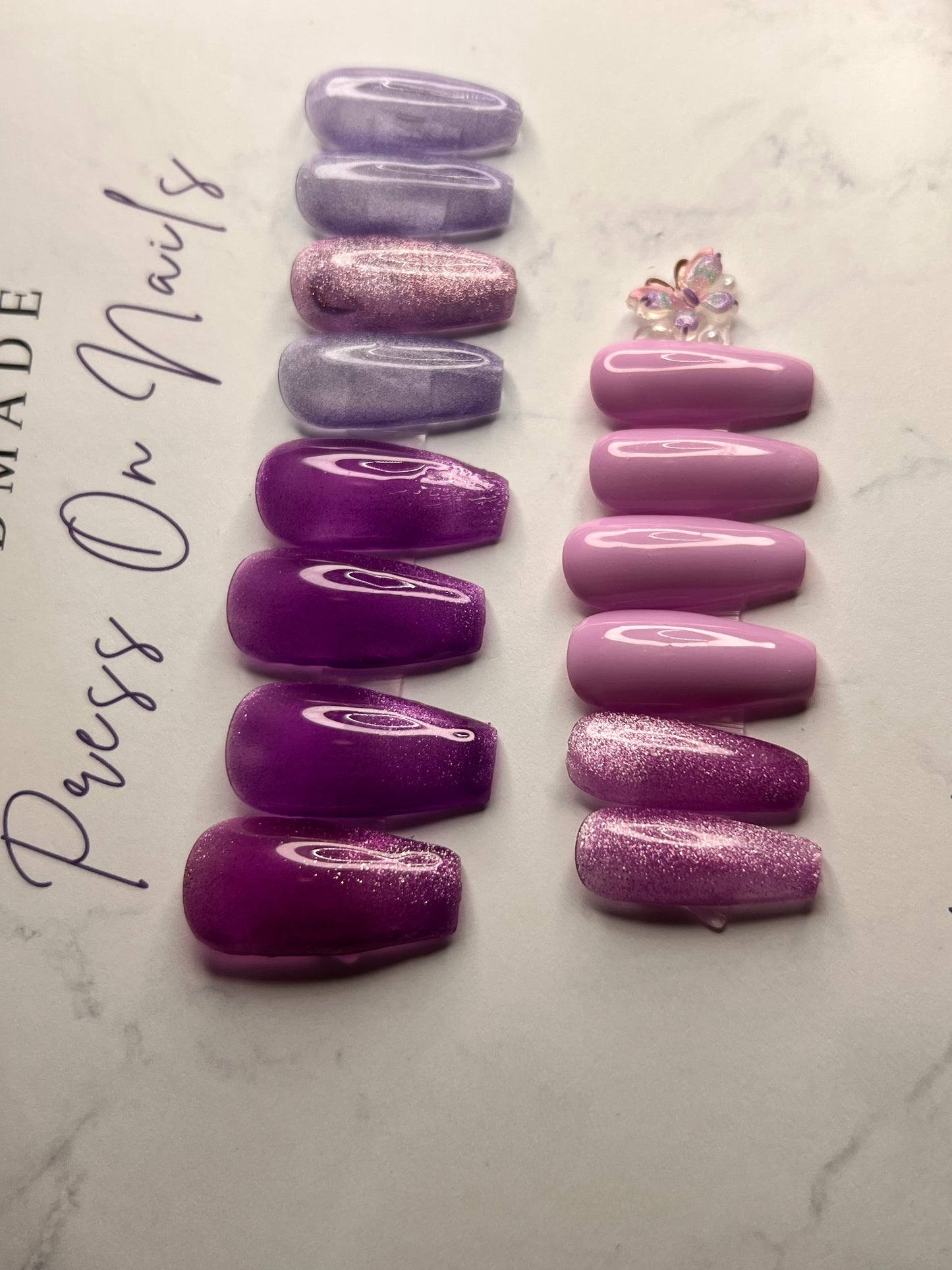 Purple Medium Coffin