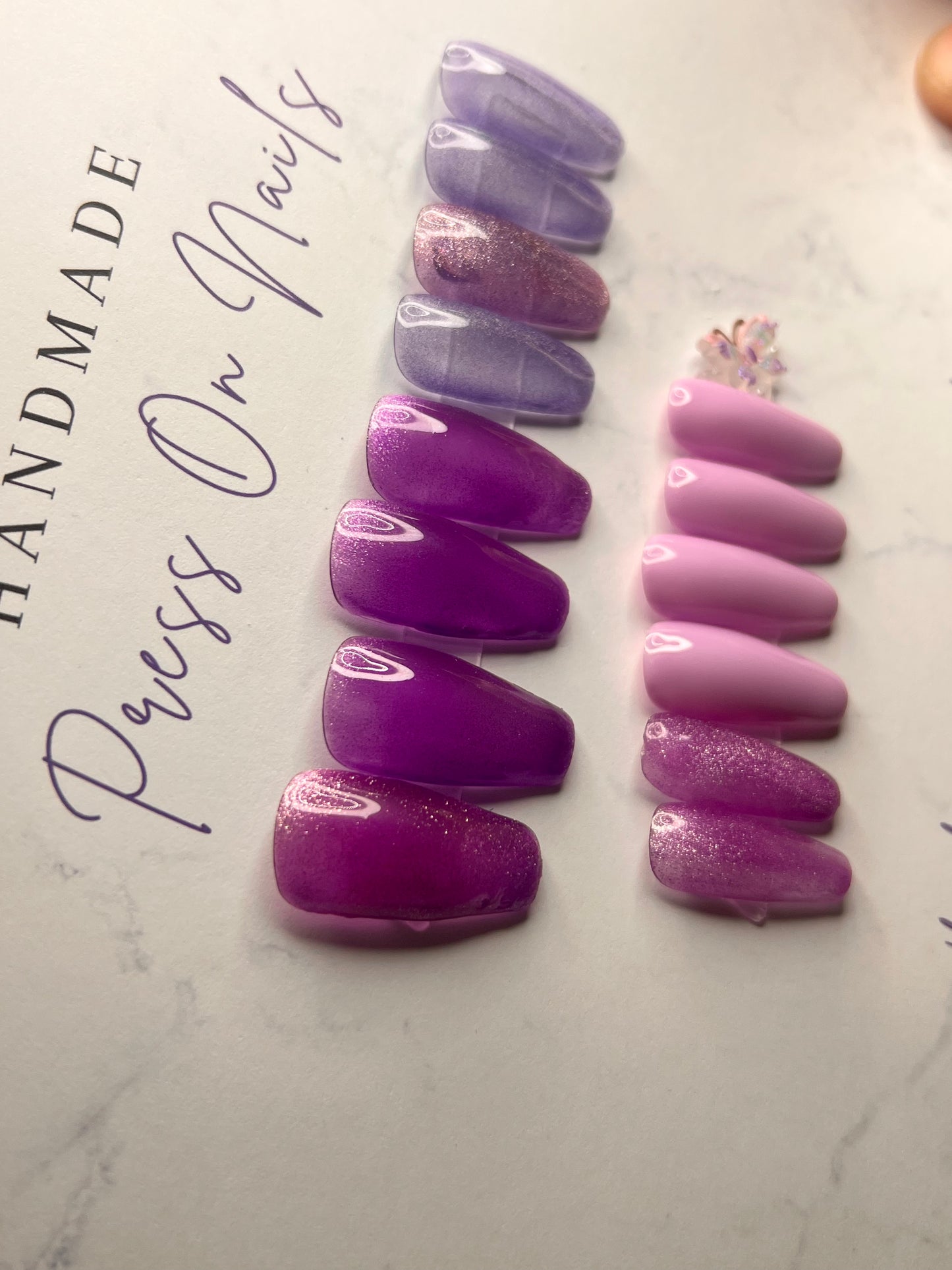 Purple Medium Coffin