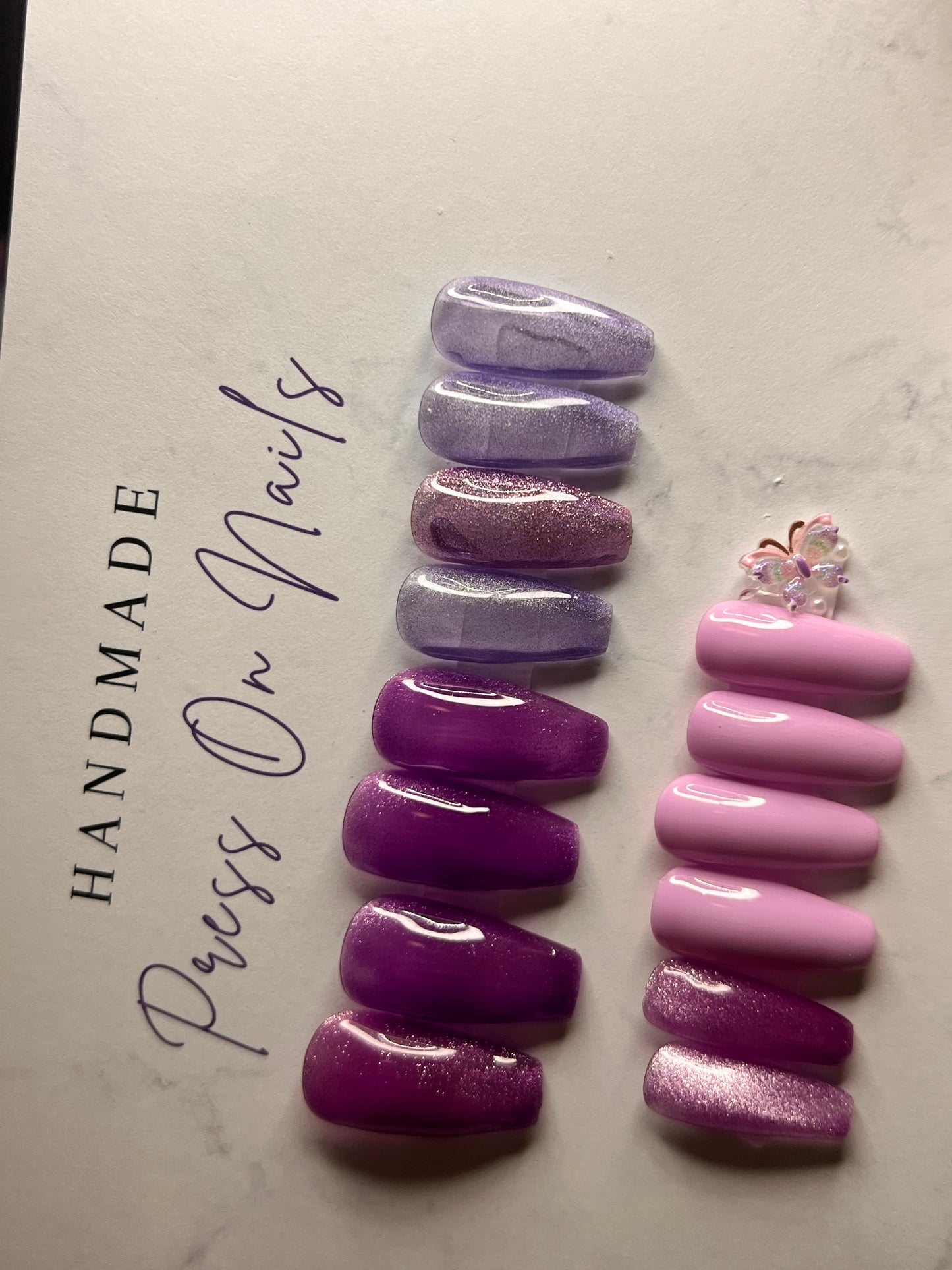 Purple Medium Coffin