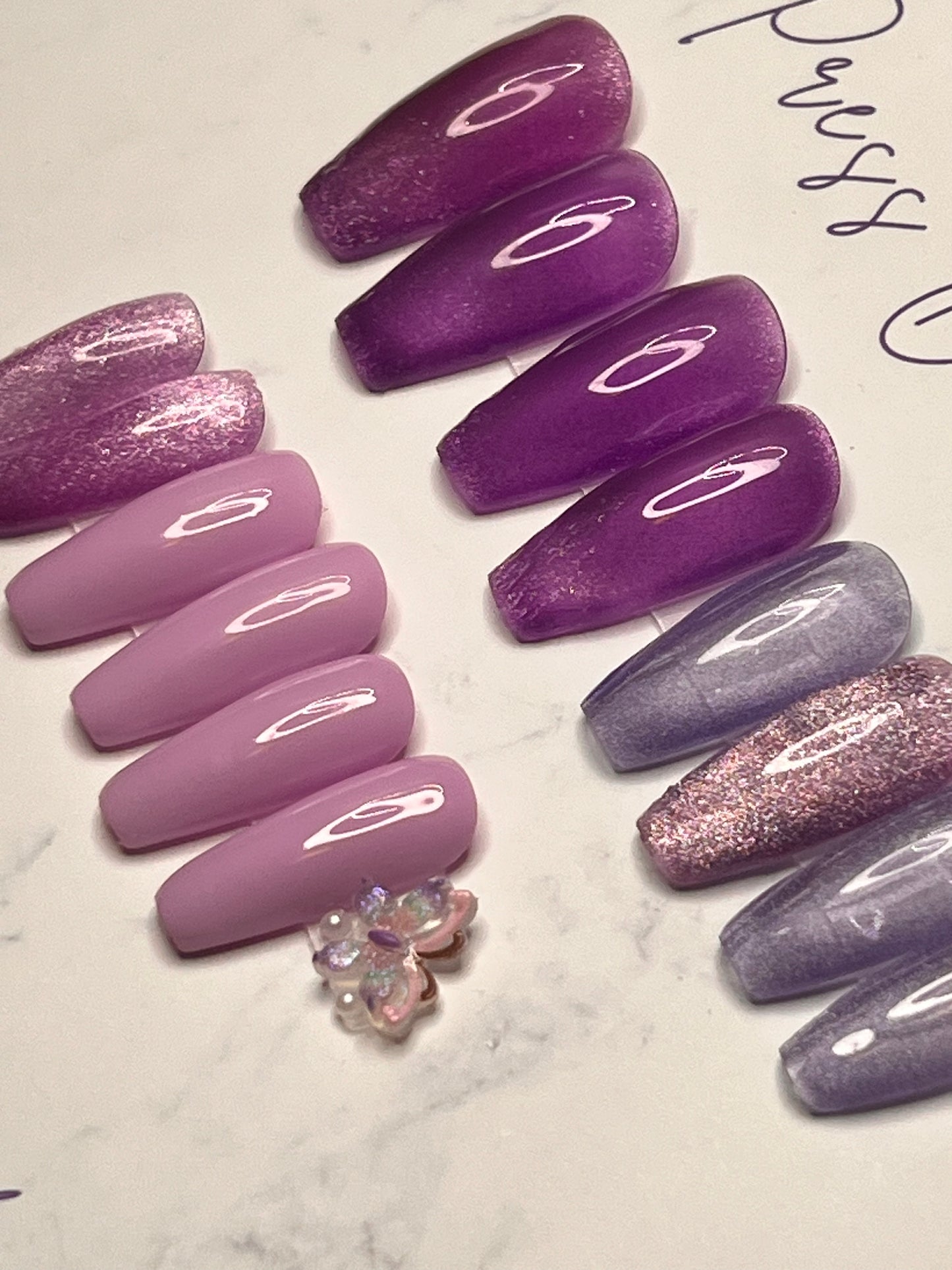 Purple Medium Coffin