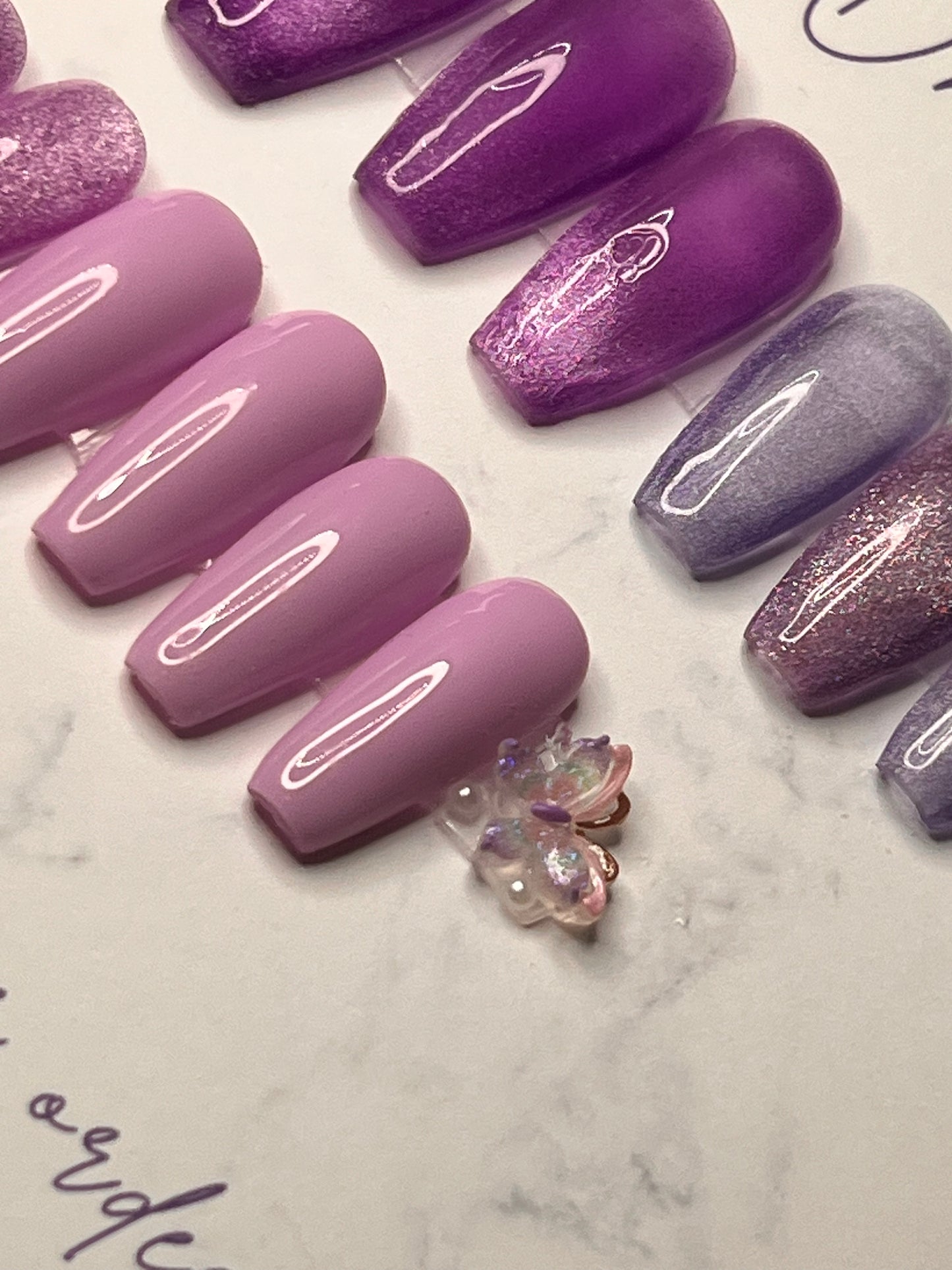 Purple Medium Coffin