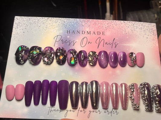 Purple Duo Short Round & Long Coffin Duo