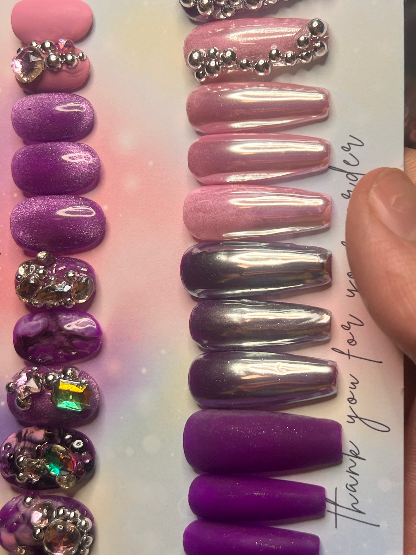 Purple Duo Short Round & Long Coffin Duo