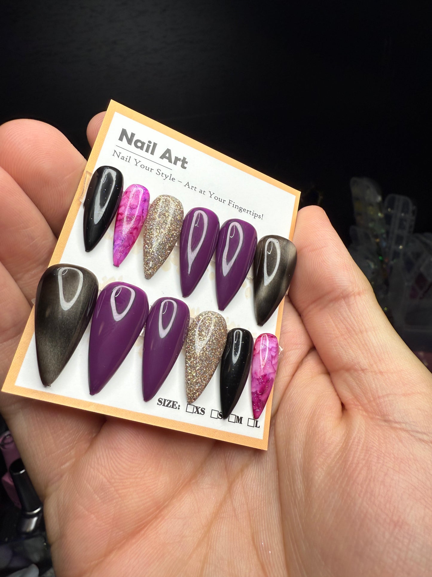 Purple Short Stiletto