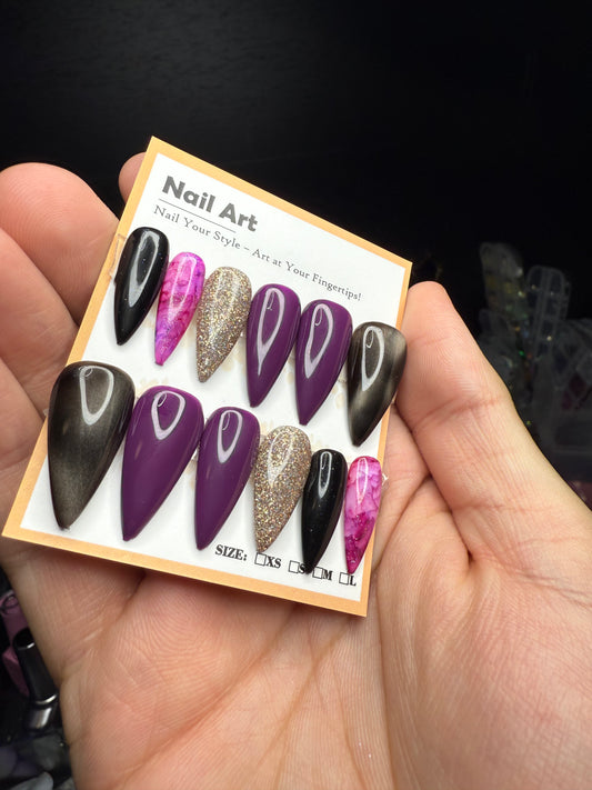 Purple Short Stiletto