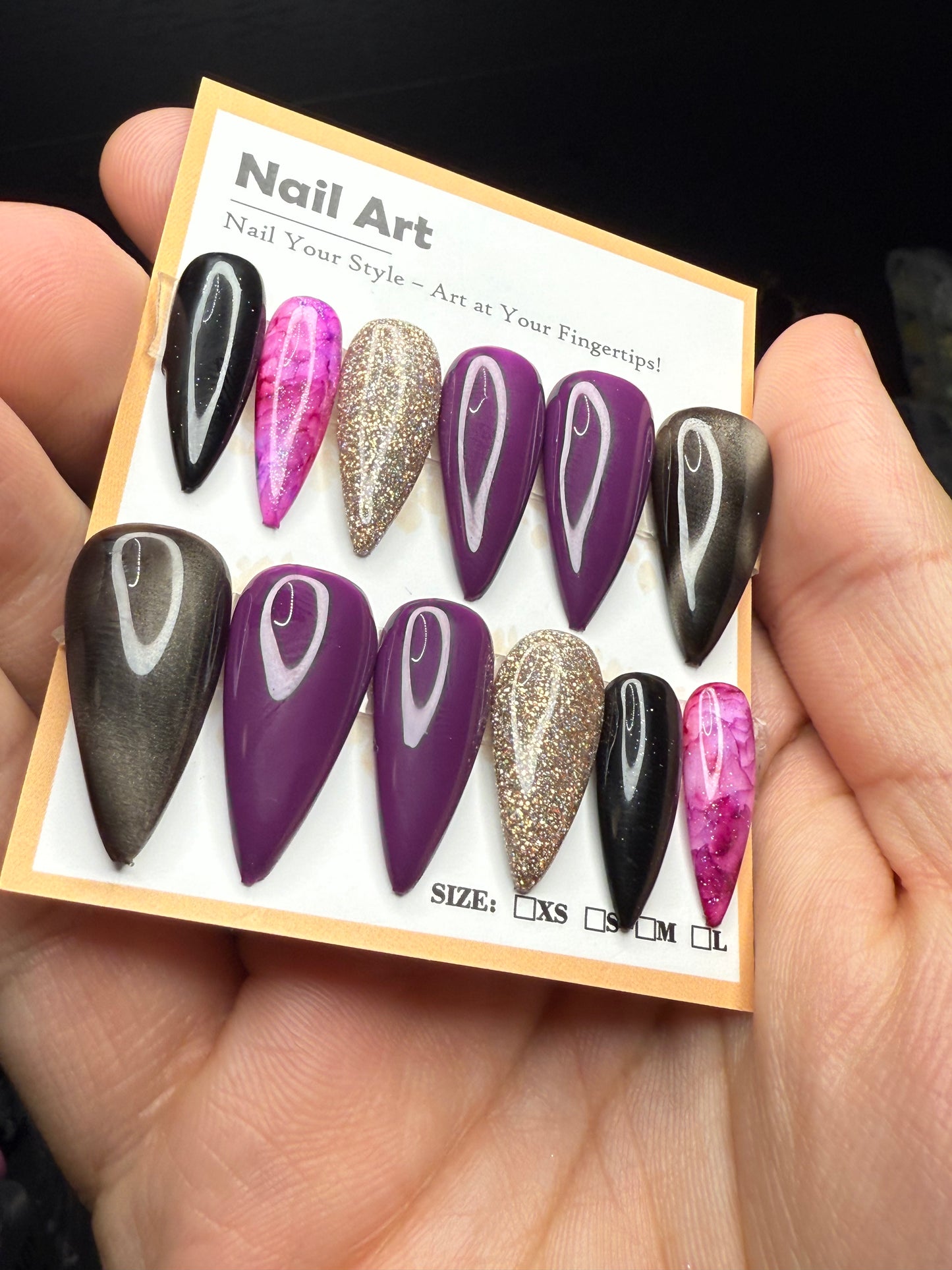 Purple Short Stiletto