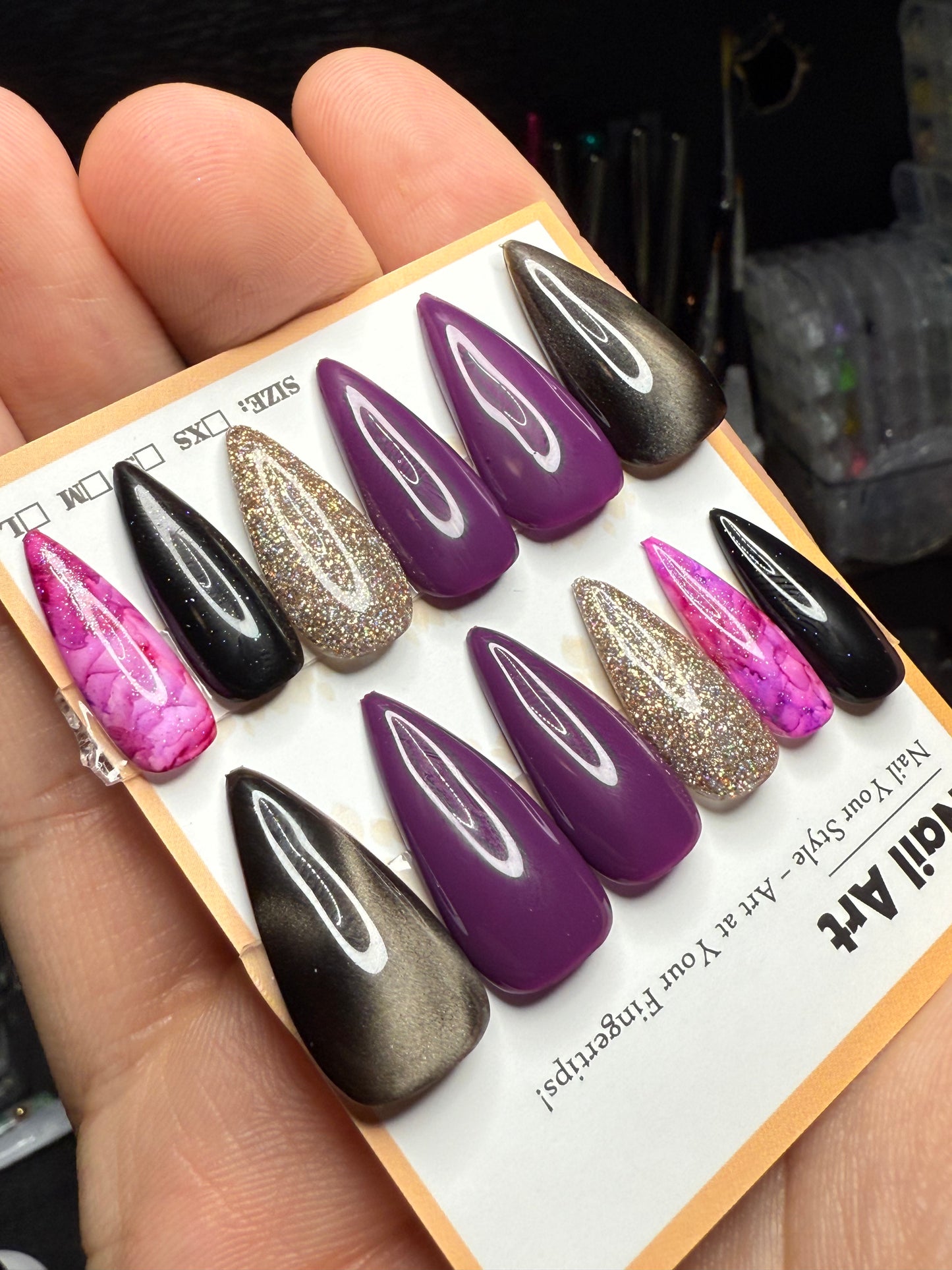 Purple Short Stiletto